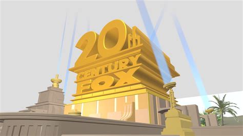 20th Century Fox Logo 2010 Remake Download Free 3d Model By Klasky