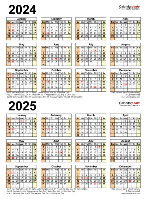 Calendrier 2024 Et 2025 Excel Word Et Pdf Calendarpedia Calendrier