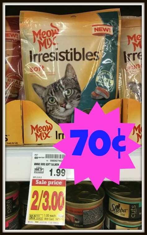 New Meow Mix Coupon Irresistibles Treats As Low As 070 At Kroger