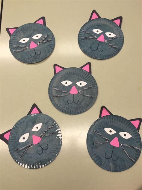 Paper Plate Kitty Cats ~ Whats Your Favorite Pet Cat Crafts