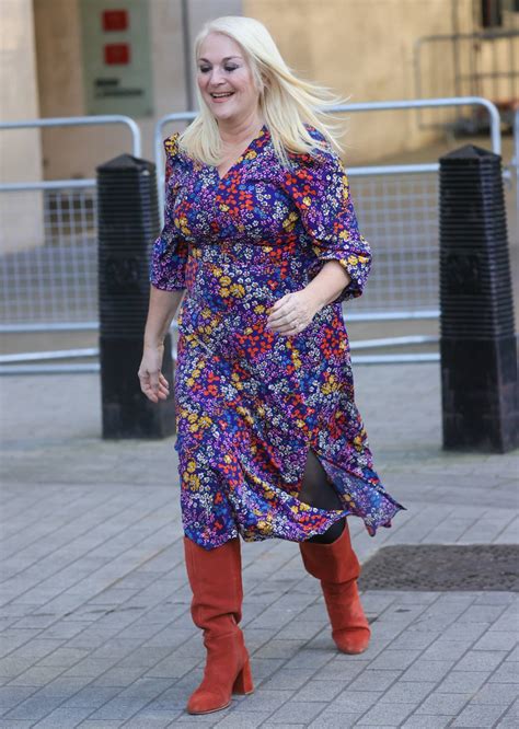 Vanessa Feltz Out In Florals In London Gotceleb