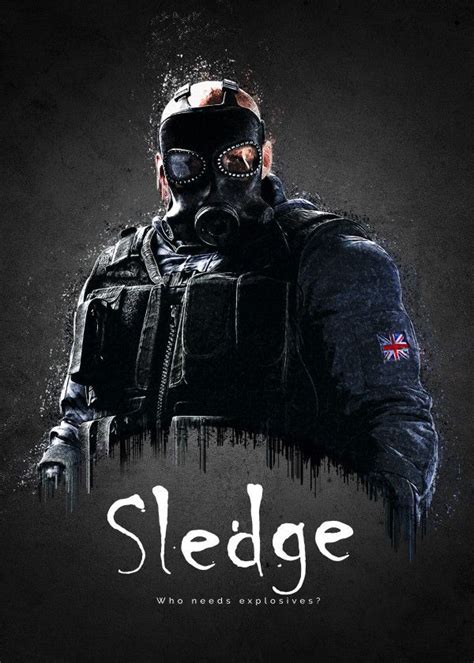 Rainbow Six Siege Characters Sledge Displate Artwork By Artist Traxim