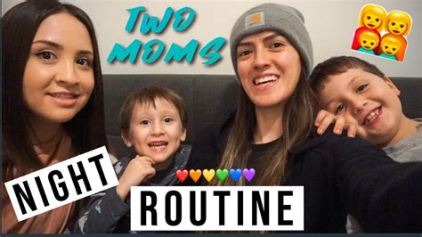 Night Routine Two Moms Lesbian Couple Youtube