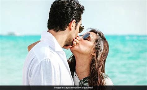 Neha Dhupia Gets A Kiss From Angad Bedi In Birthday Post
