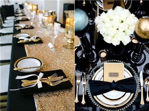 Black Wedding Table Decorations