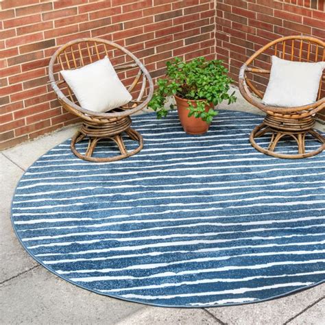 13 Blue Outdoor Rugs For Stylish And Soothing Decks And Patios