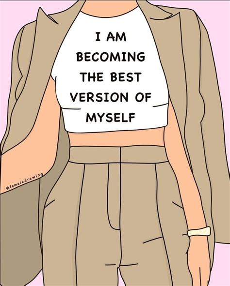 A Woman Wearing A T Shirt That Says I Am Becoming The Best Version Of Myself
