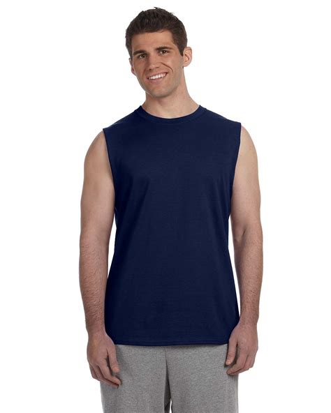 Gildan Mens 6 Oz 100 Ultra Cotton Sleeveless Muscle Sports T Shirt G270 Ebay