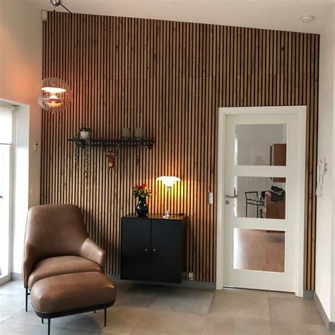 Acoustic Natural Oak | Slat Wood Wall Panels | Sound Proof Wall in 2020