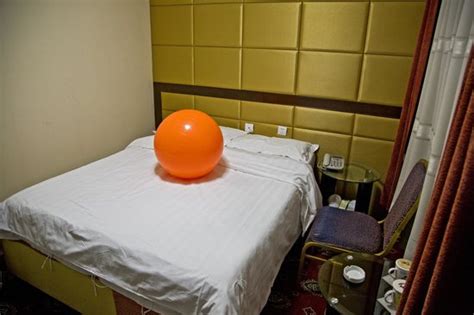 Our First Room Note How Small It Is And The Bizzare Orange Ball On