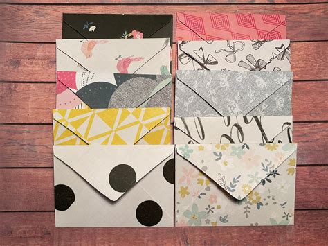 Handmade Envelopes Set Of 10 Envelopes Pretty Stationery Etsy