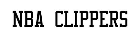 Nba Clippers Font