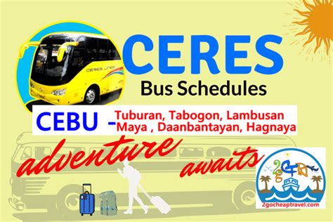 Ceres Bus Cebu To Cebu North Schedule Of Trips
