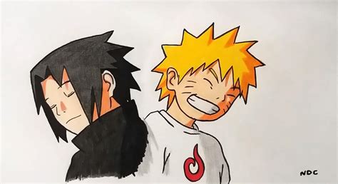 Kid Sasuke And Naruto By Narutodrawingchannel On Deviantart