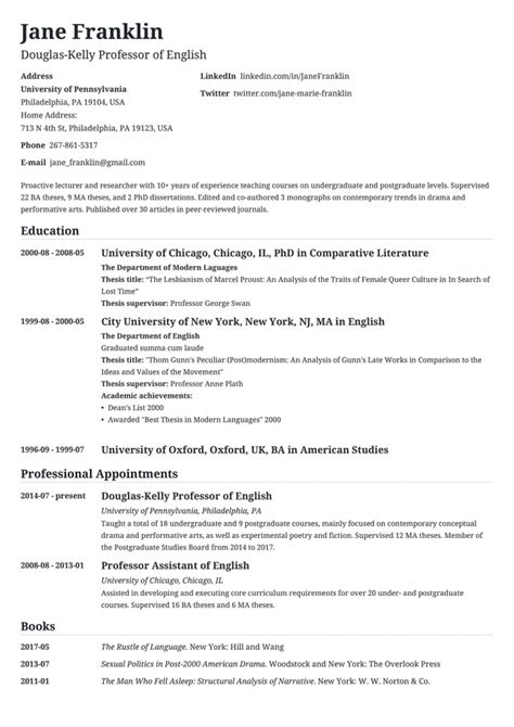 A cv is a concise document which summarizes your past, existing professional skills, proficiency and experiences. Academic Curriculum Vitae (CV) Example and Writing Tips - Wikitopx