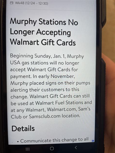 Murphy gas station/No gift cards : r/walmart