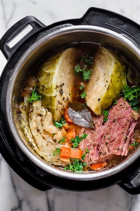 I'm talking potatoes, cabbage and carrots! Instant Pot Corned Beef and Cabbage - Skinnytaste