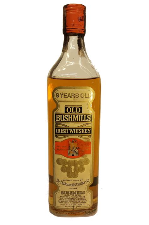 His son is four years old. Old Bushmills Whiskey 9 Year Old