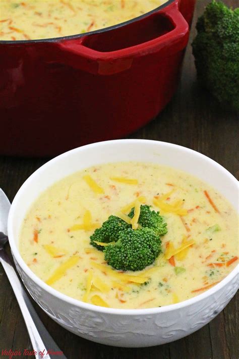 But i did love broccoli cheddar soup, and really any creamy broccoli soup. Easy Broccoli and Cheddar Soup (Video) « Valya's Taste of Home
