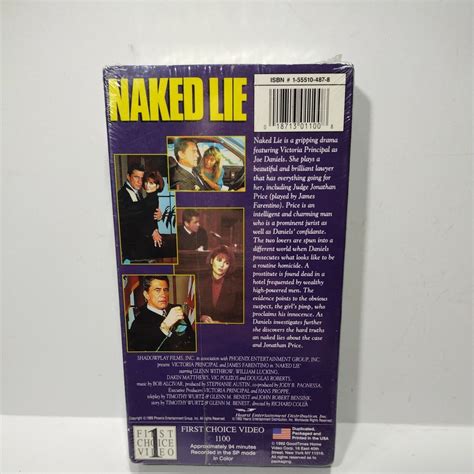Naked Lie VHS Tape Victoria Principal James Farentino Drama 1992