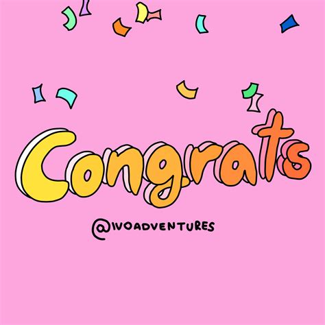 After you say congrats, tell the recipient how proud you are of them and remind them why they deserve this. Happy Congrats GIF by Ivo Adventures - Find & Share on GIPHY