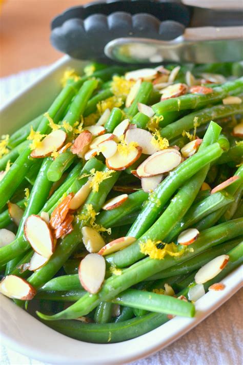 Lemon Butter Green Beans With Almonds