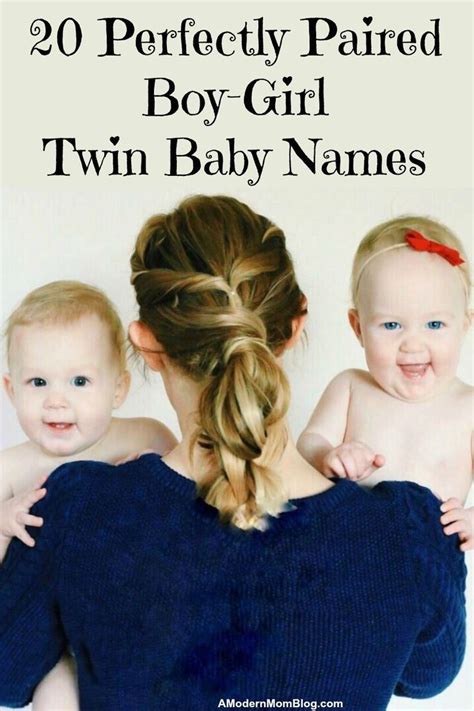 20 Perfectly Paired Twin Baby Names For Boygirl Twins In 2020 Boy