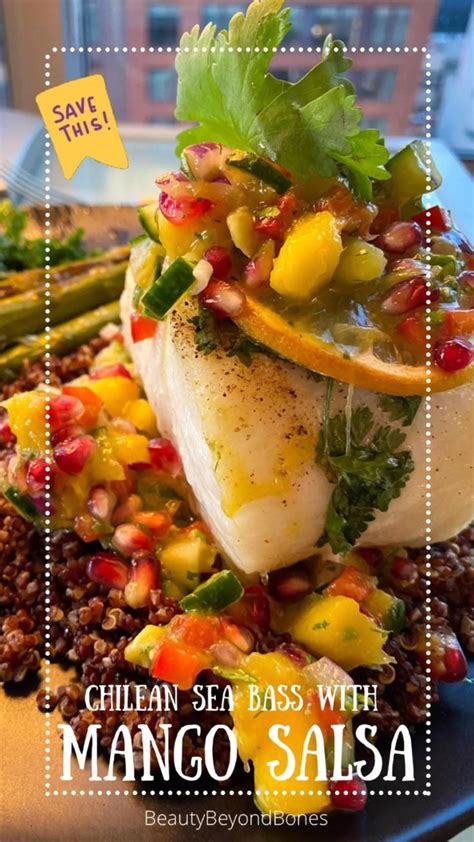 Chilean Sea Bass With Mango Salsa Elegant Fast And Easy Dinner Party Recipe Easy Dinner