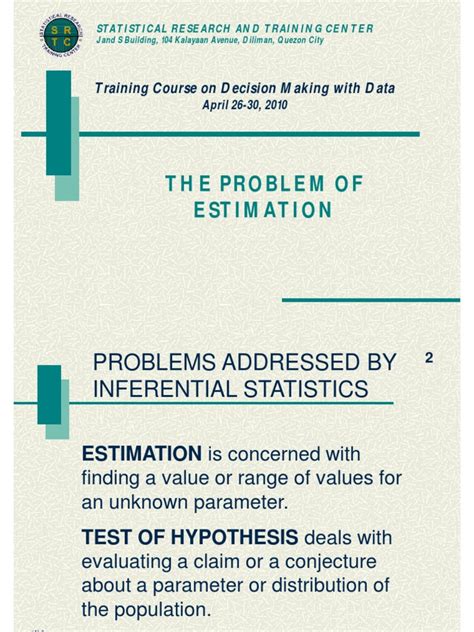 Lesson3a Estimation Pdf Estimator Bias Of An Estimator