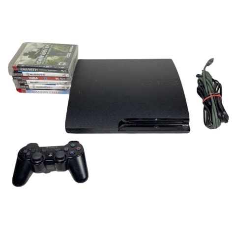 Sony Playstation 3 Slim Launch Edition 320gb Charcoal Black Console
