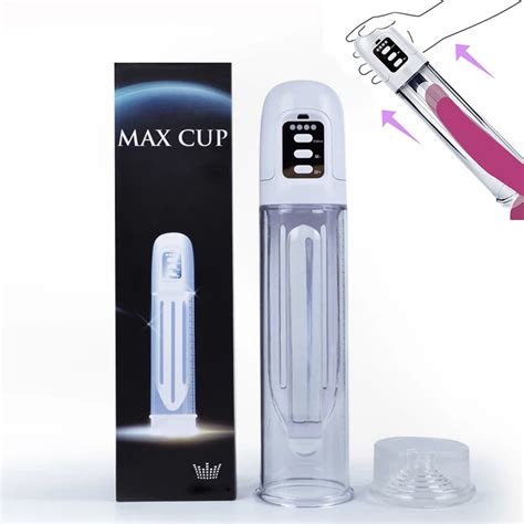 Electric Penis Pump Vibrator Sex Toy For Men Vacuum Train Male Penis Pump Enlarger Enlargement