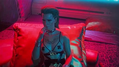 big titty cyberpunk 2077 lesbian fucks meredith stout