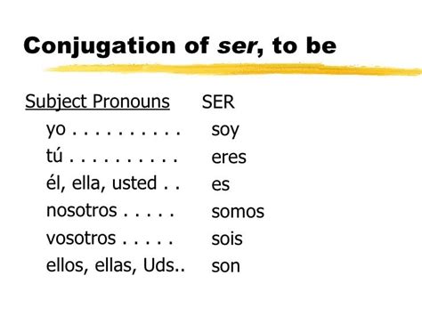 Ser Conjugation