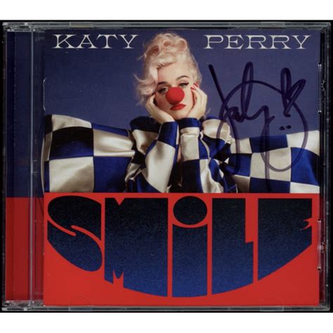 Katy Perry Signed Smile CD Album JSA COA Pristine Auction