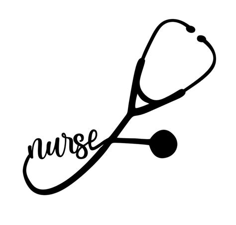 Nurse Stethoscope Vinyl Decal Nurse Decal Car Window Decal Etsy