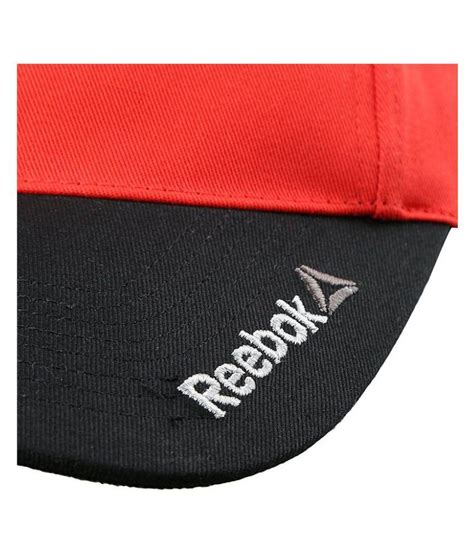 Reebok Red Plain Cotton Caps Buy Online Rs Snapdeal