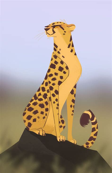 How to draw a cheetah easy drawing lessons youtube. 593: Sitting Cheetah I really like how this one turned out ...