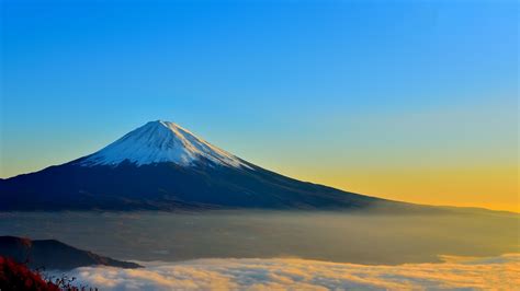 Landscape Mount Fuji Japan Mist Sunrise Wallpaper And Background