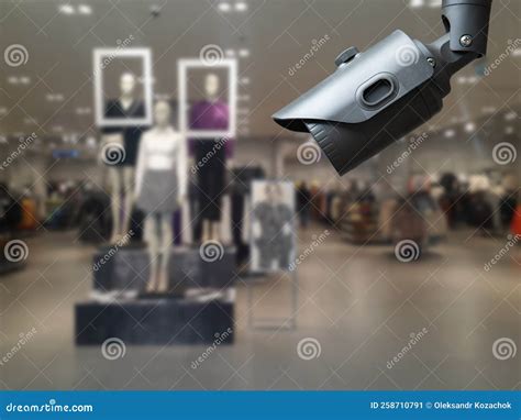 Cctv Tool In Shopping Mall Equipment For Security Systems And Have Copy Space For Design Stock