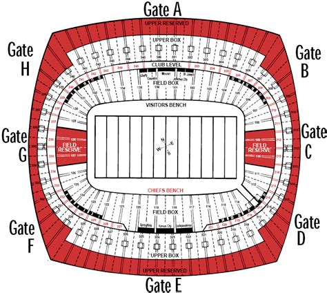 Arrowhead Stadium Seating Chart With Rows Awesome Home