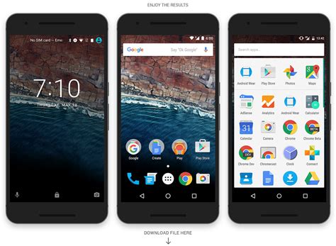 Nexus 6p Flat Phone Mockup On Behance