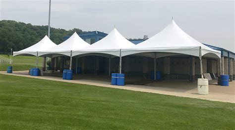 Tent Setup For The Muscatine Soccer Field And Event In Iowa