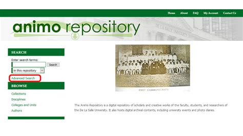 How To Search For Publications Animo Repository Guide Libguides At