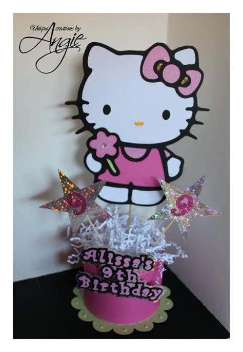 Hello Kitty Centerpiece By Angieuniquecreations On Etsy