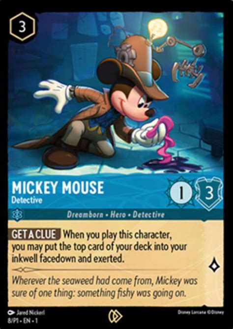 Mickey Mouse Detective Disney Lorcana Tcg