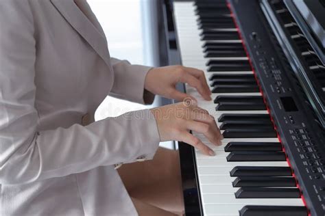 Hands Of Woman Playing Piano Stock Photo Image Of Pianist Hand 58991742