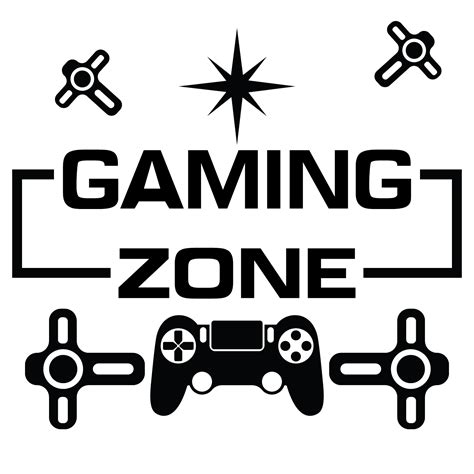 Removable Gaming Zone Quotes Vinyl Home Art Design Wall Decal 18 X