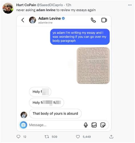 Adam Levines Cringe Dms Sends Twitter Wild As A Fifth Woman Comes