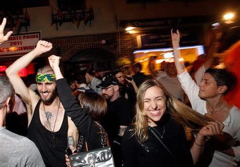 Euphoria Around Stonewall Inn As Marriage Bill Passes The New York Times