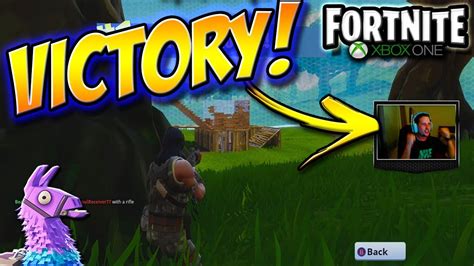 Fortnite Battle Royale First Victory Win Xbox One Youtube